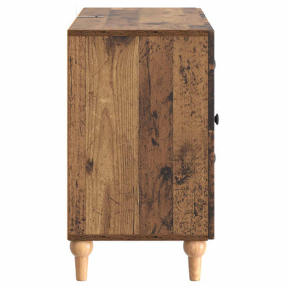 TV-skap med skuff Gammelt tre 89 x 34,5 x 60 cm Konstruert tre