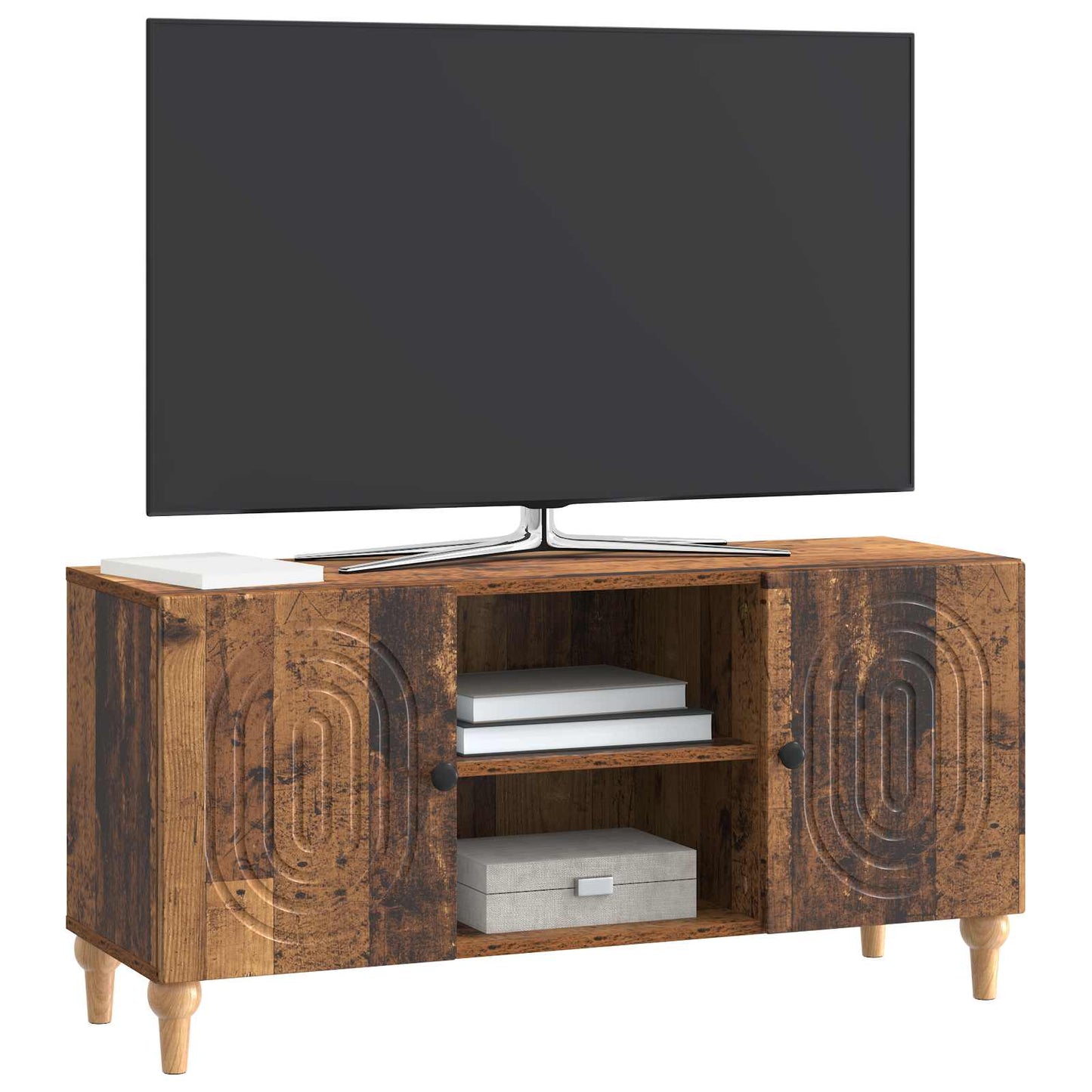 TV-skap Gammelt tre 102 x 34,5 x 50 cm Konstruert tre