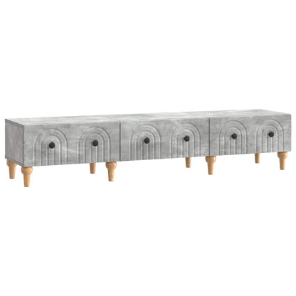 TV-skap med skuff Betonggrå 147 x 34,5 x 30 cm Konstruert tre