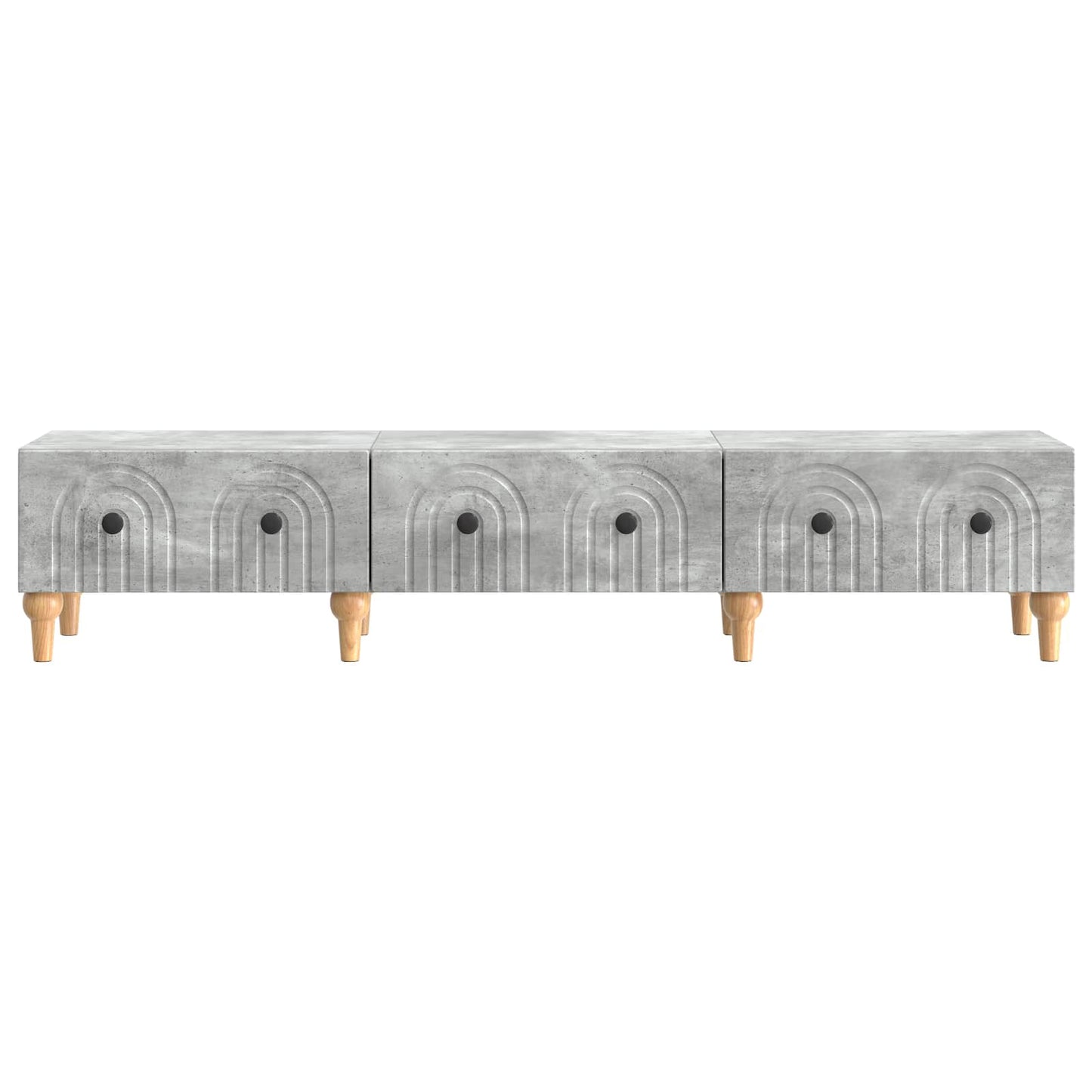 TV-skap med skuff Betonggrå 147 x 34,5 x 30 cm Konstruert tre