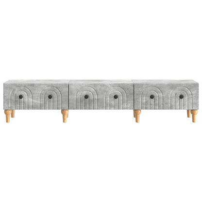 TV-skap med skuff Betonggrå 147 x 34,5 x 30 cm Konstruert tre