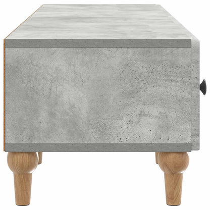 TV-skap med skuff Betonggrå 147 x 34,5 x 30 cm Konstruert tre