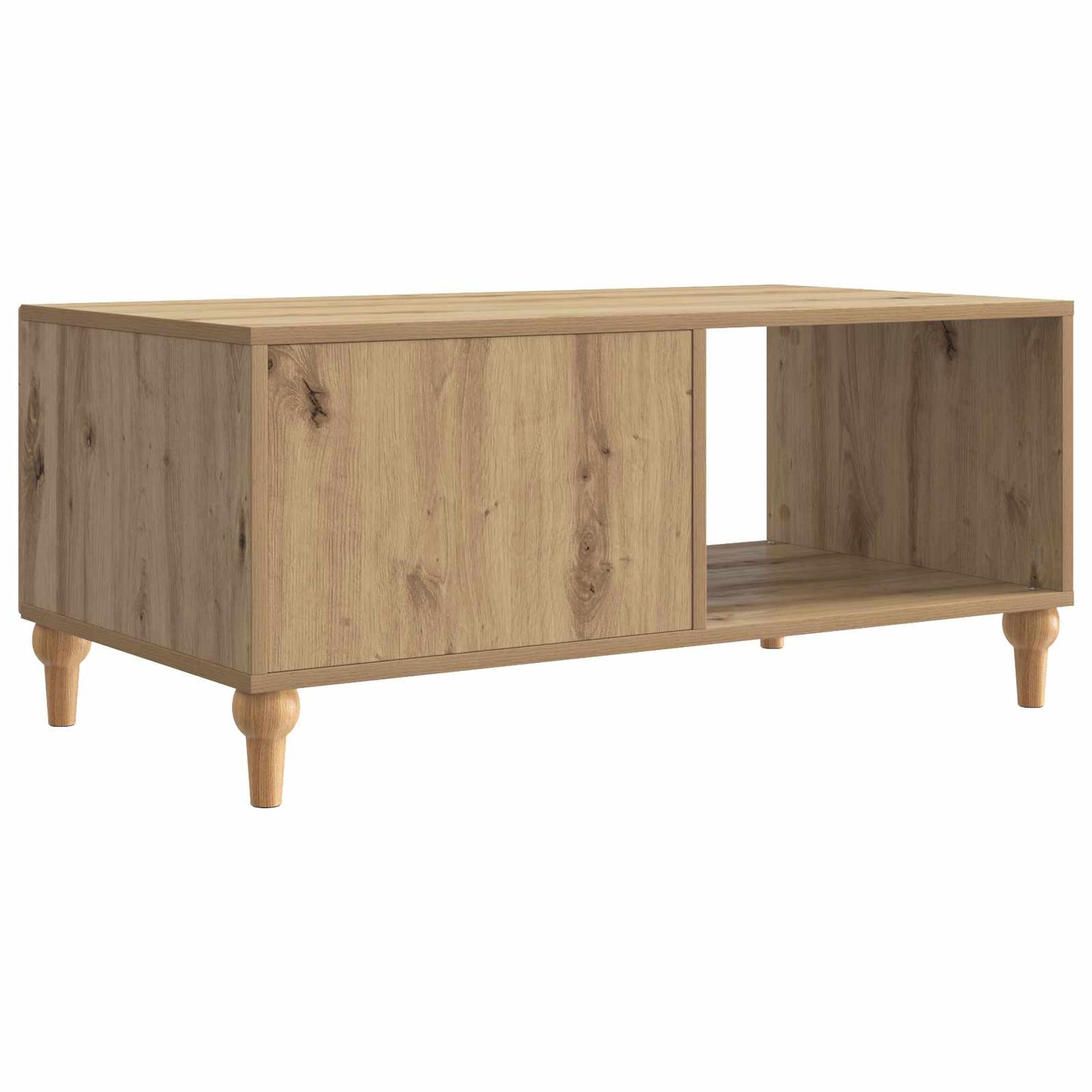 Kaffebord Artisan eik 90 x 50 x 40 cm Konstruert tre