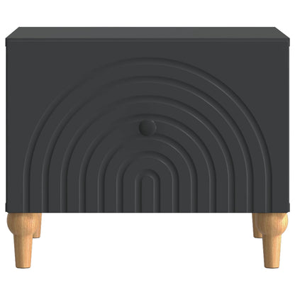 Kaffebord med skuff Svart 49 x 50 x 40 cm Konstruert tre