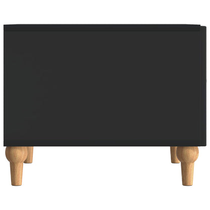 Kaffebord med skuff Svart 49 x 50 x 40 cm Konstruert tre