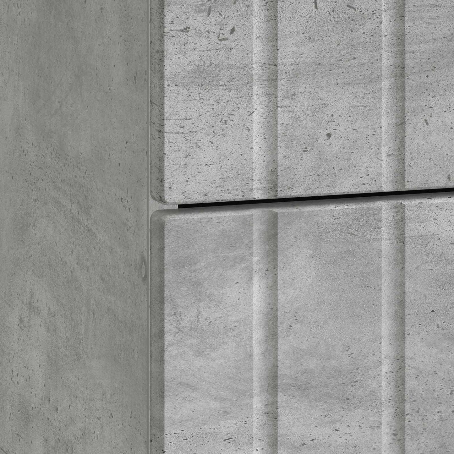 Nattbordskap 2 pcs Betonggrå 43 x 34,5 x 49,5 cm Konstruert tre