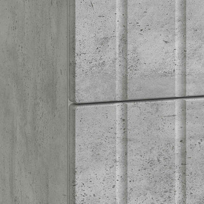 Nattbordskap Betonggrå 62 x 34,5 x 49,5 cm Konstruert tre