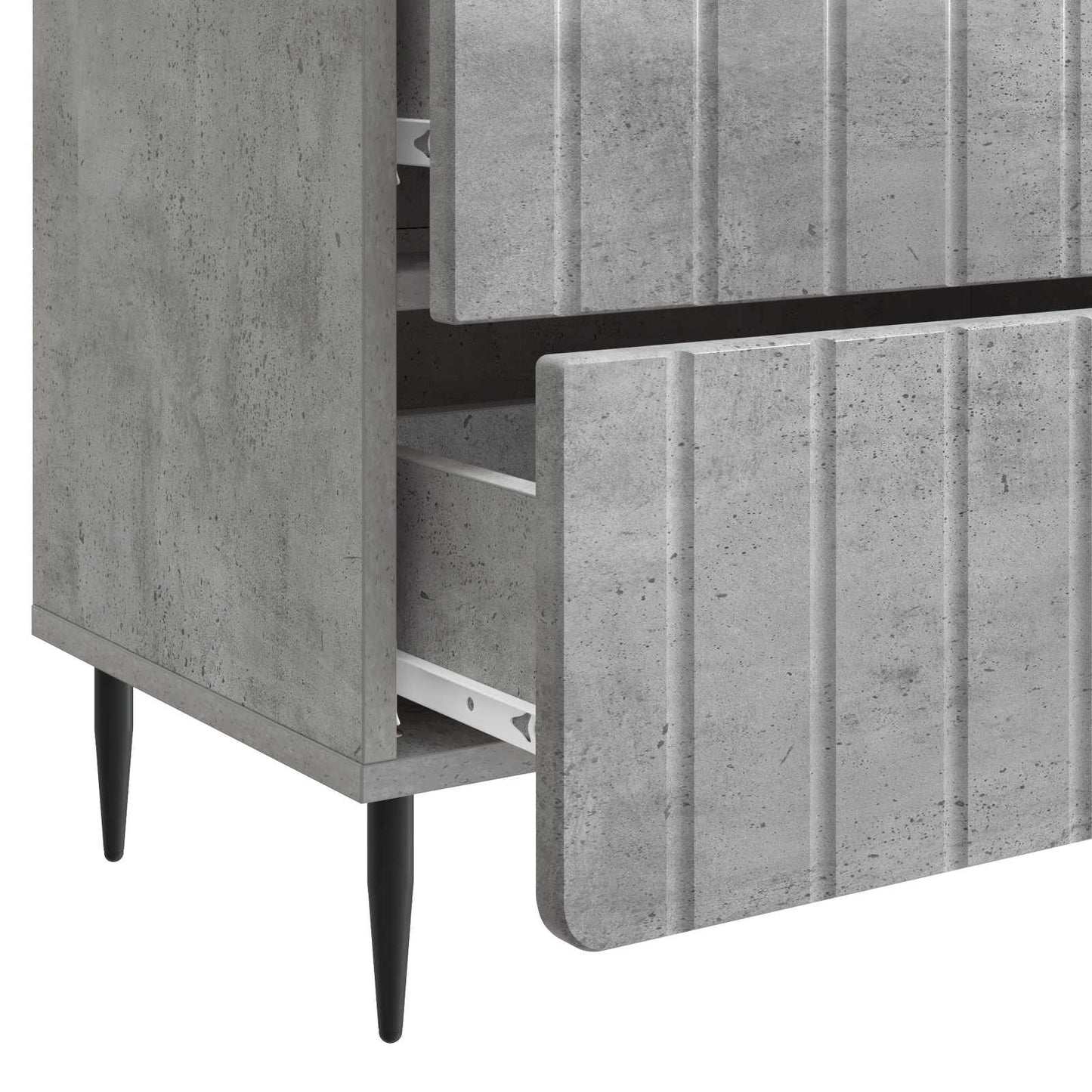 Nattbordskap Betonggrå 62 x 34,5 x 49,5 cm Konstruert tre