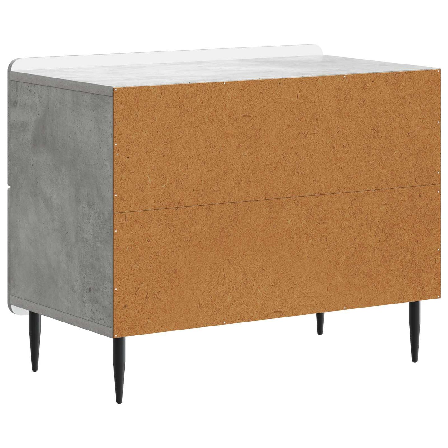 Nattbordskap Betonggrå 62 x 34,5 x 49,5 cm Konstruert tre