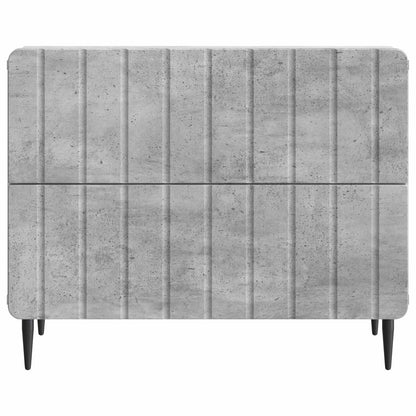 Nattbordskap Betonggrå 62 x 34,5 x 49,5 cm Konstruert tre