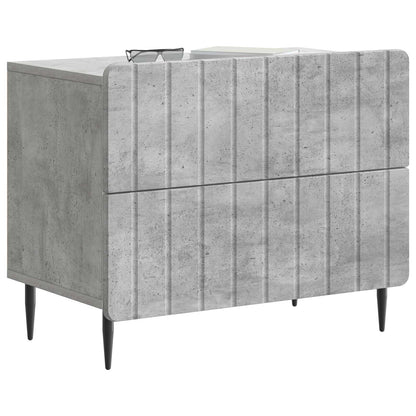 Nattbordskap Betonggrå 62 x 34,5 x 49,5 cm Konstruert tre