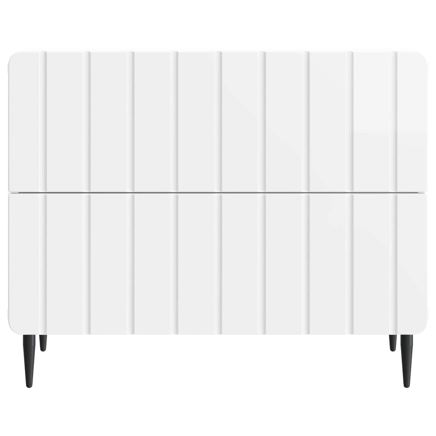 Nattbordskap Høgglans hvit 62 x 34,5 x 49,5 cm Konstruert tre