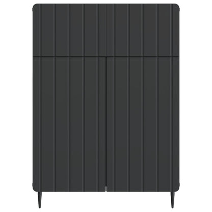 Serviesskap med skuff Svart 66 x 34,5 x 92 cm Konstruert tre