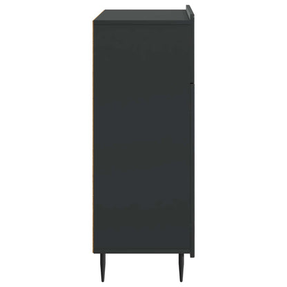 Serviesskap med skuff Svart 66 x 34,5 x 92 cm Konstruert tre