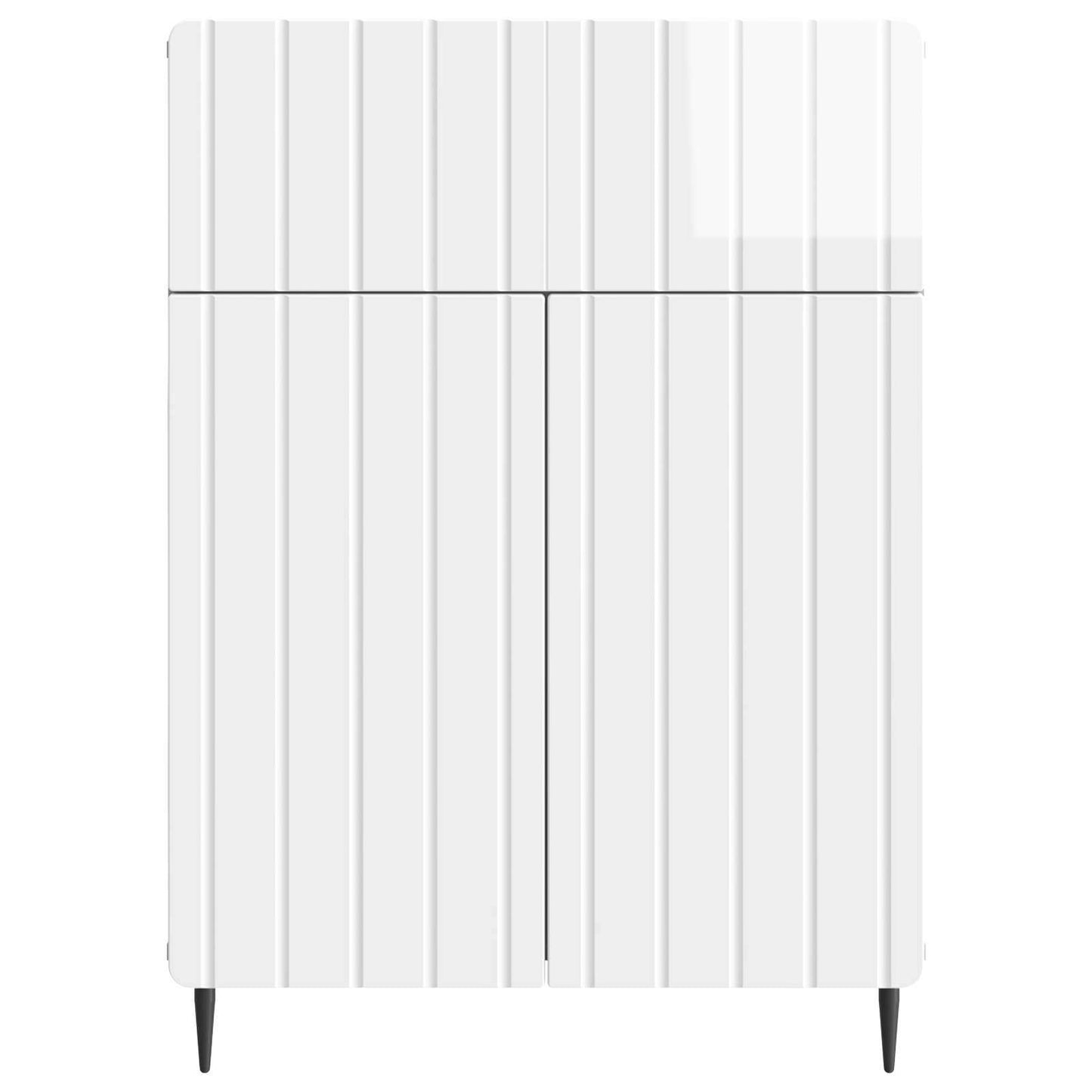 Serviesskap Høgglans hvit 66 x 34,5 x 92 cm Konstruert tre