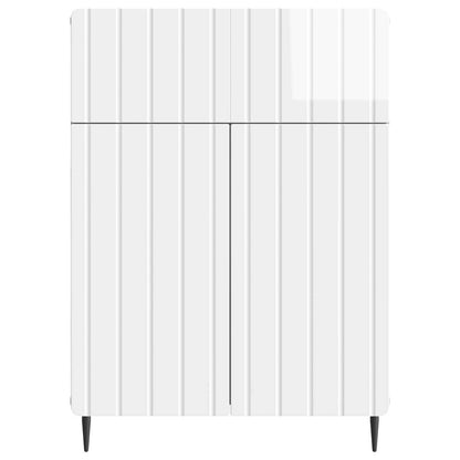 Serviesskap Høgglans hvit 66 x 34,5 x 92 cm Konstruert tre