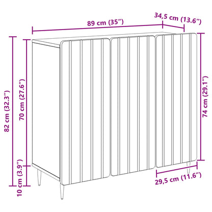 Serviesskap Gammelt tre 89 x 34,5 x 82 cm Konstruert tre