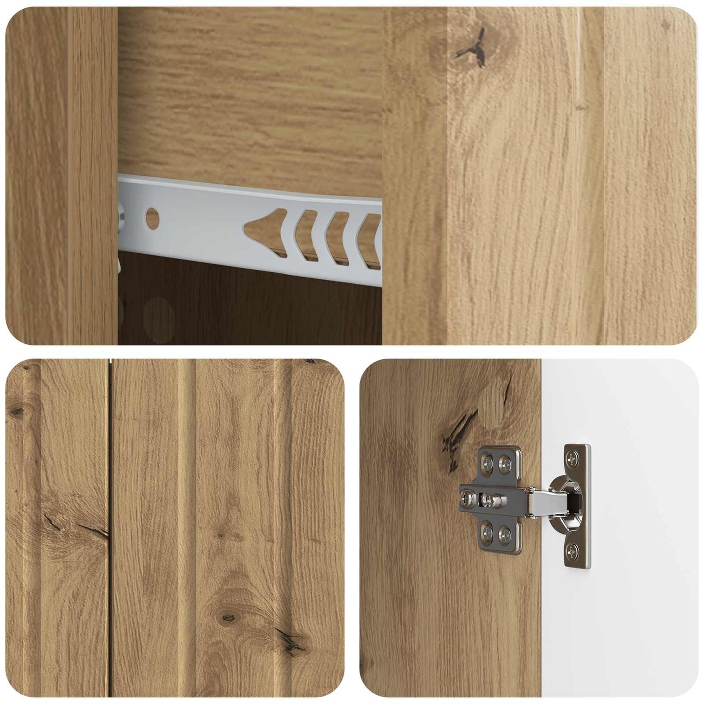 Serviesskap Artisan eik 89 x 34,5 x 62 cm Konstruert tre