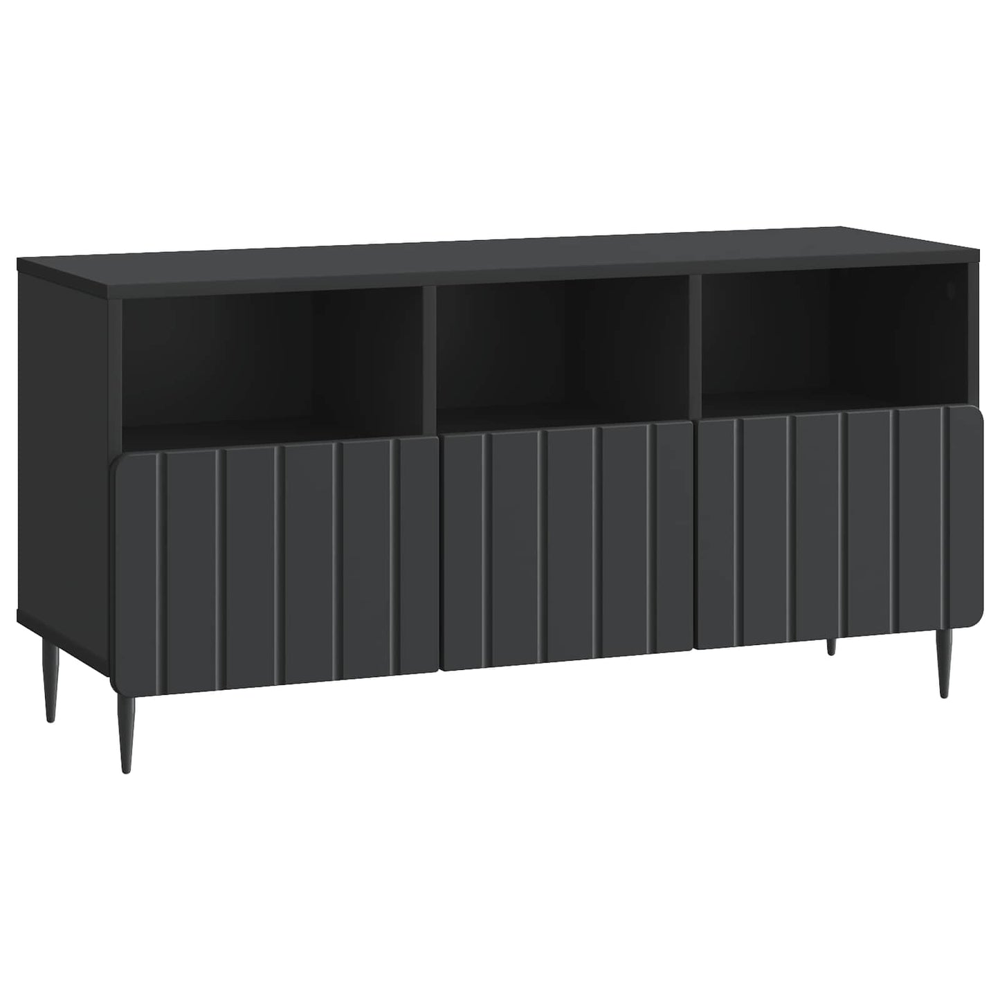 TV-skap med skuff Svart 102 x 34,5 x 50 cm Konstruert tre
