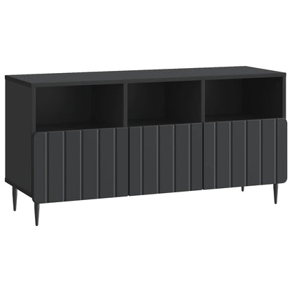 TV-skap med skuff Svart 102 x 34,5 x 50 cm Konstruert tre