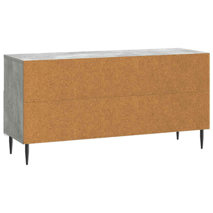 TV-skap med skuff Betonggrå 102 x 34,5 x 50 cm Konstruert tre