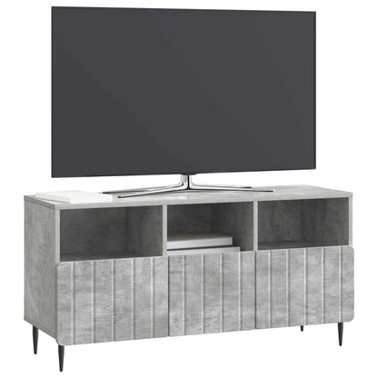 TV-skap med skuff Betonggrå 102 x 34,5 x 50 cm Konstruert tre