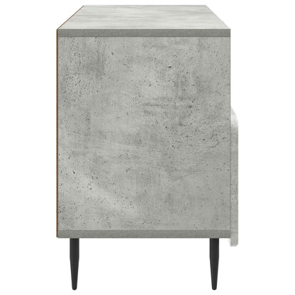 TV-skap med skuff Betonggrå 102 x 34,5 x 50 cm Konstruert tre