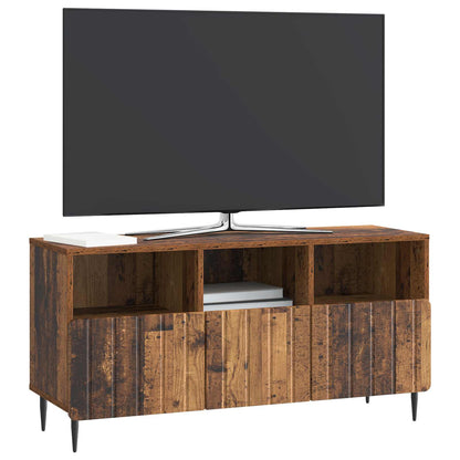 TV-skap med skuff Gammelt tre 102 x 34,5 x 50 cm Konstruert tre