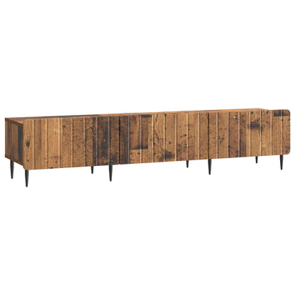 TV-skap med skuff Gammelt tre 147 x 34,5 x 32 cm Konstruert tre