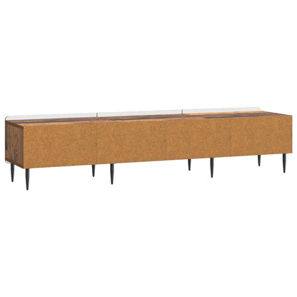 TV-skap med skuff Gammelt tre 147 x 34,5 x 32 cm Konstruert tre