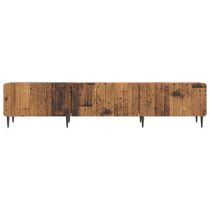 TV-skap med skuff Gammelt tre 147 x 34,5 x 32 cm Konstruert tre