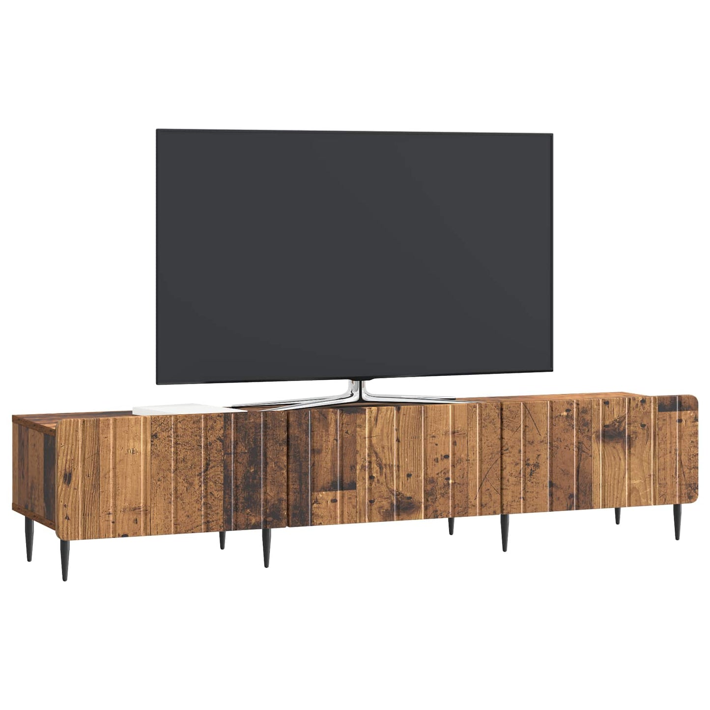 TV-skap med skuff Gammelt tre 147 x 34,5 x 32 cm Konstruert tre
