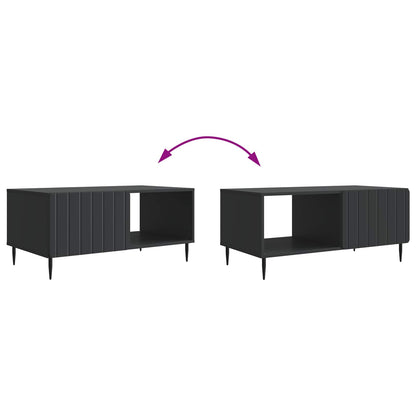 Kaffebord Svart 90 x 50 x 40 cm Konstruert tre