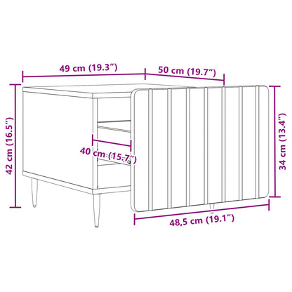 Kaffebord med skuff Sonoma eik 49 x 50 x 42 cm Konstruert tre