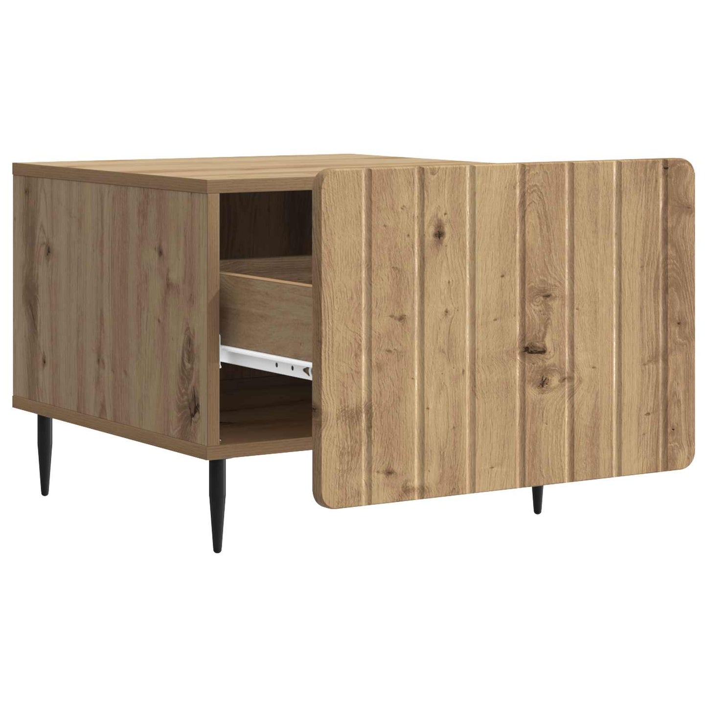 Kaffebord med skuff Artisan eik 49 x 50 x 42 cm Konstruert tre