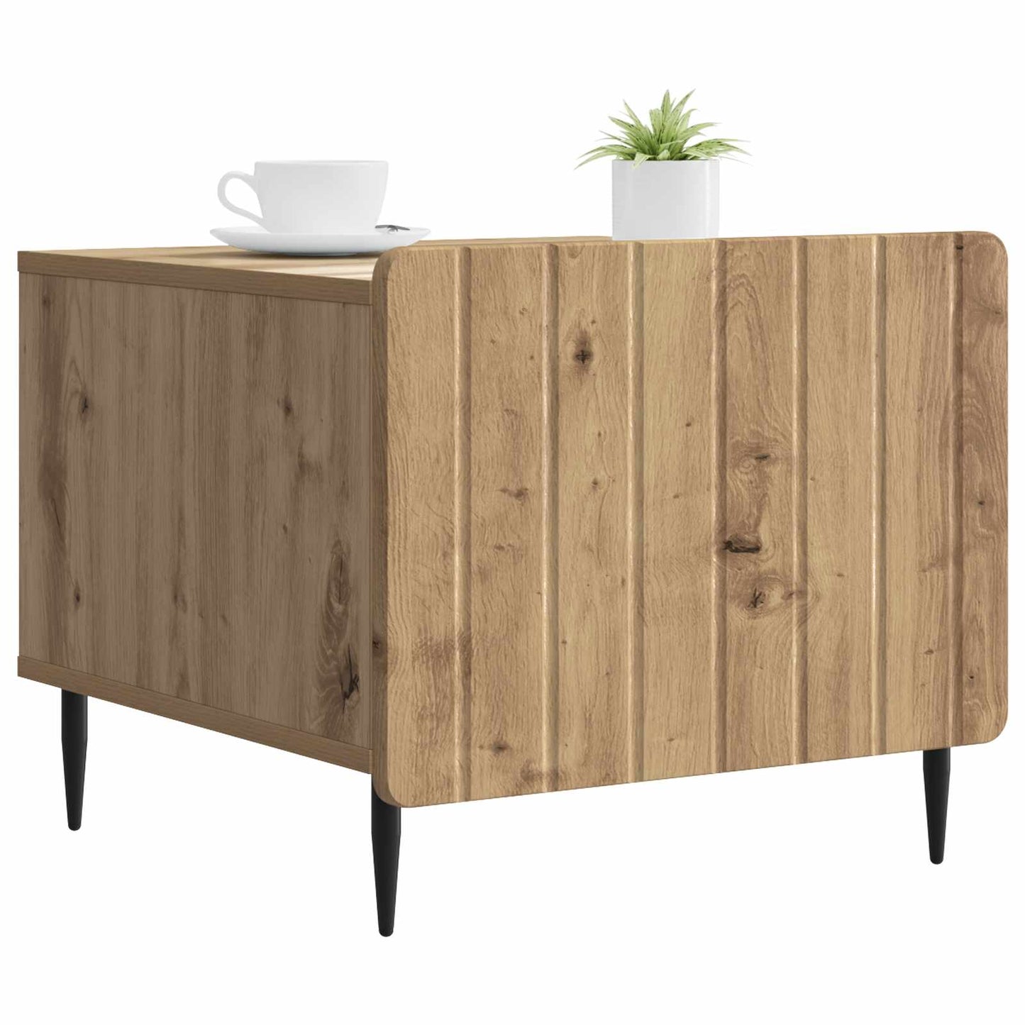 Kaffebord med skuff Artisan eik 49 x 50 x 42 cm Konstruert tre