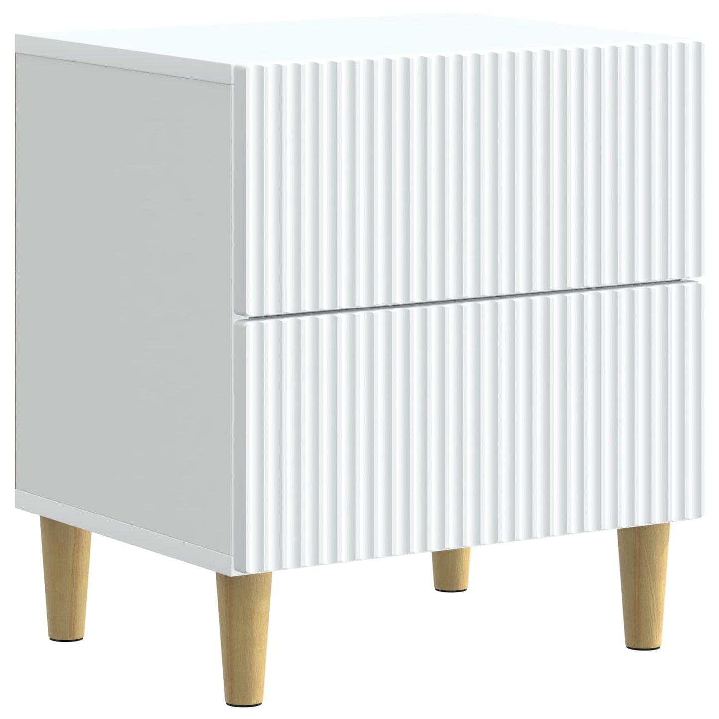 Nattbordskap 2 pcs Hvit 43 x 34,5 x 48 cm Konstruert tre