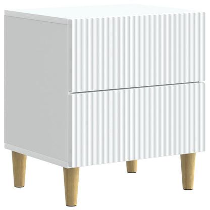 Nattbordskap 2 pcs Hvit 43 x 34,5 x 48 cm Konstruert tre