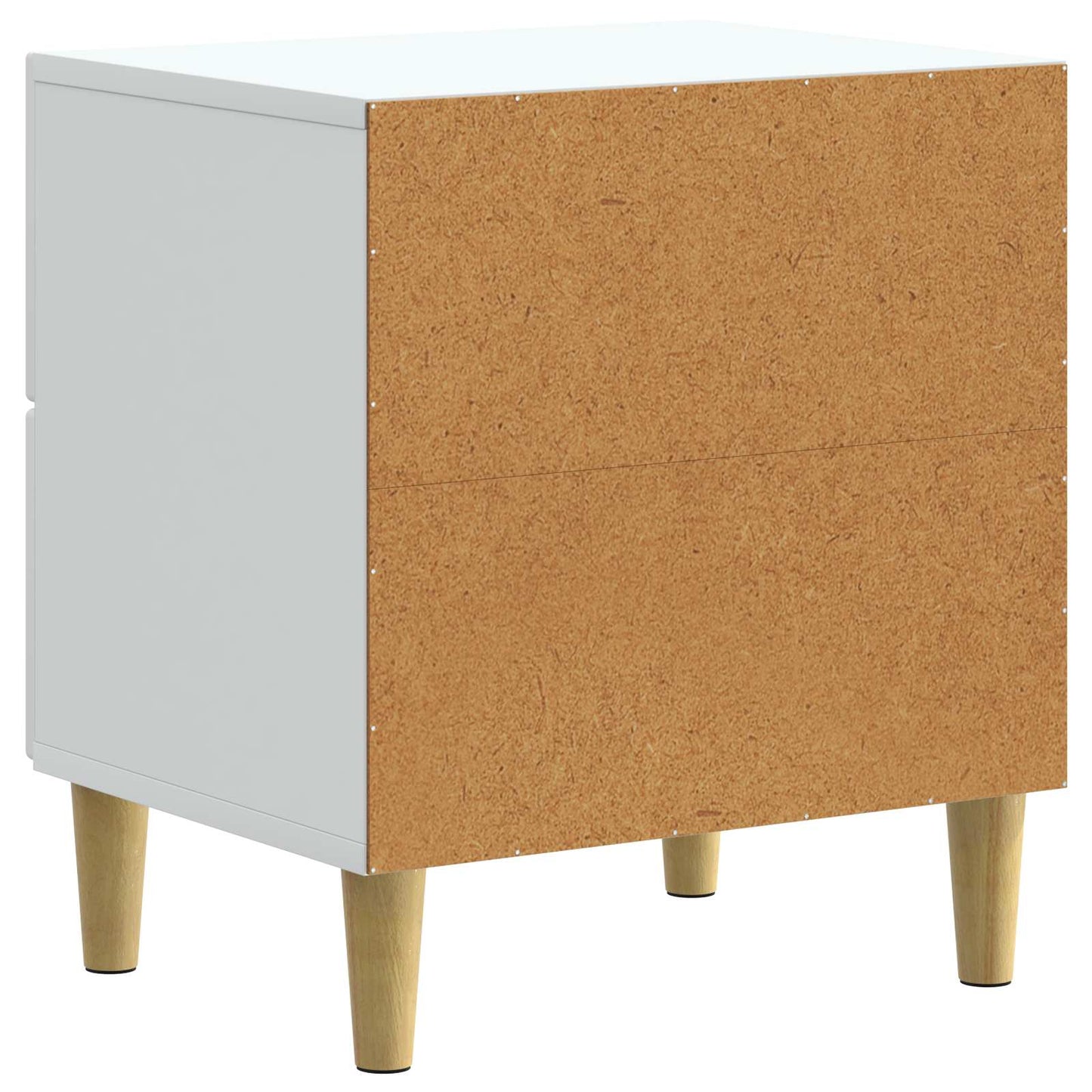Nattbordskap 2 pcs Hvit 43 x 34,5 x 48 cm Konstruert tre