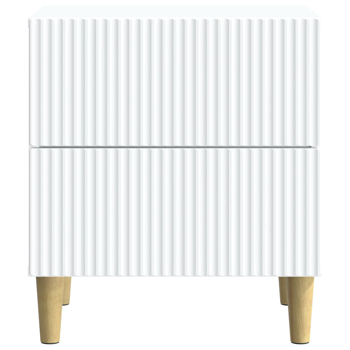 Nattbordskap 2 pcs Hvit 43 x 34,5 x 48 cm Konstruert tre