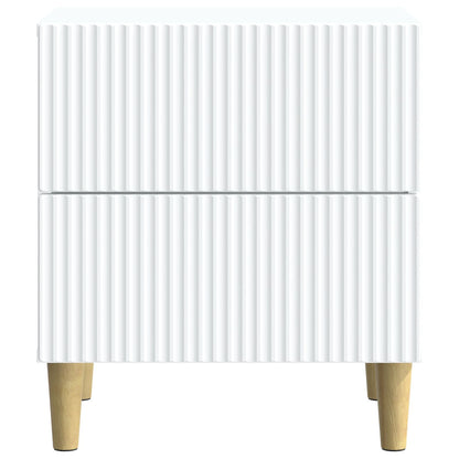 Nattbordskap 2 pcs Hvit 43 x 34,5 x 48 cm Konstruert tre