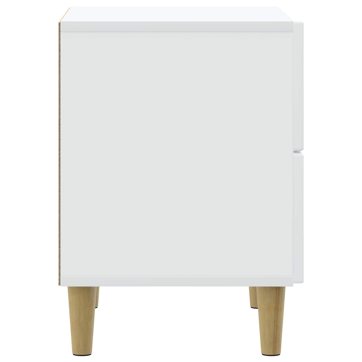 Nattbordskap 2 pcs Hvit 43 x 34,5 x 48 cm Konstruert tre