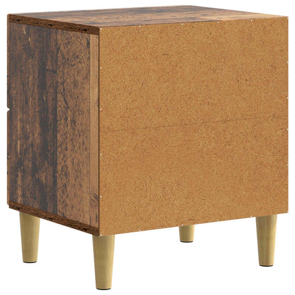 Nattbordskap 2 pcs Gammelt tre 43 x 34,5 x 48 cm Konstruert tre