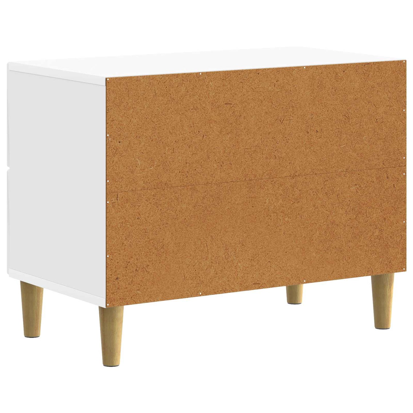 Nattbordskap Høgglans hvit 62 x 34,5 x 48 cm Konstruert tre