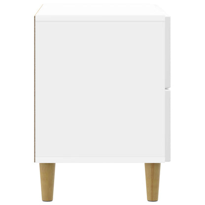Nattbordskap Høgglans hvit 62 x 34,5 x 48 cm Konstruert tre