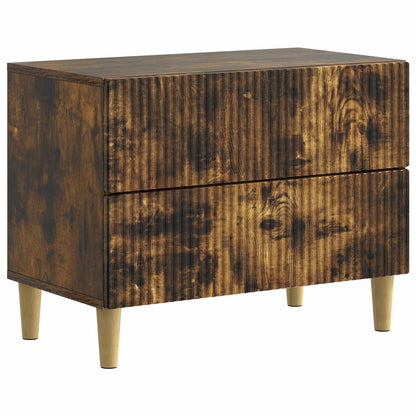 Nattbordskap Røkt Eik 62 x 34,5 x 48 cm Konstruert tre