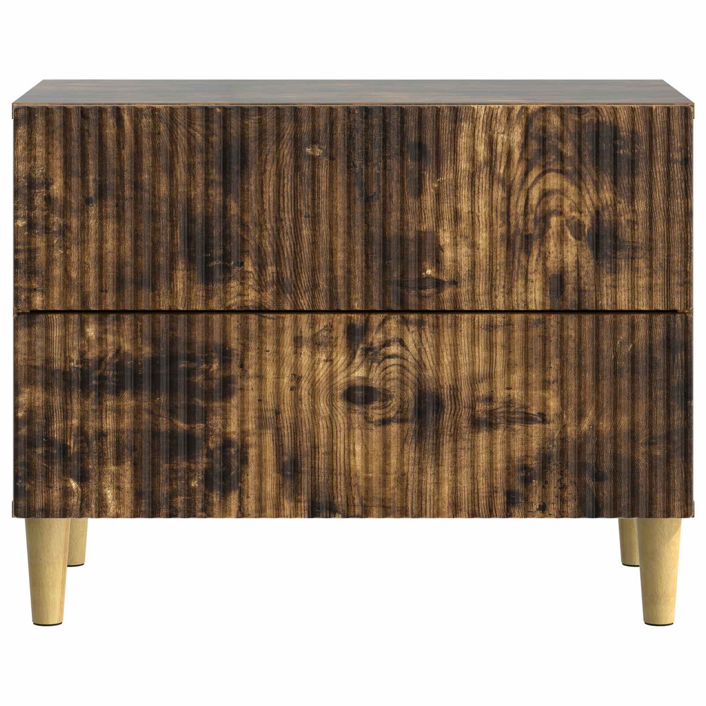 Nattbordskap Røkt Eik 62 x 34,5 x 48 cm Konstruert tre