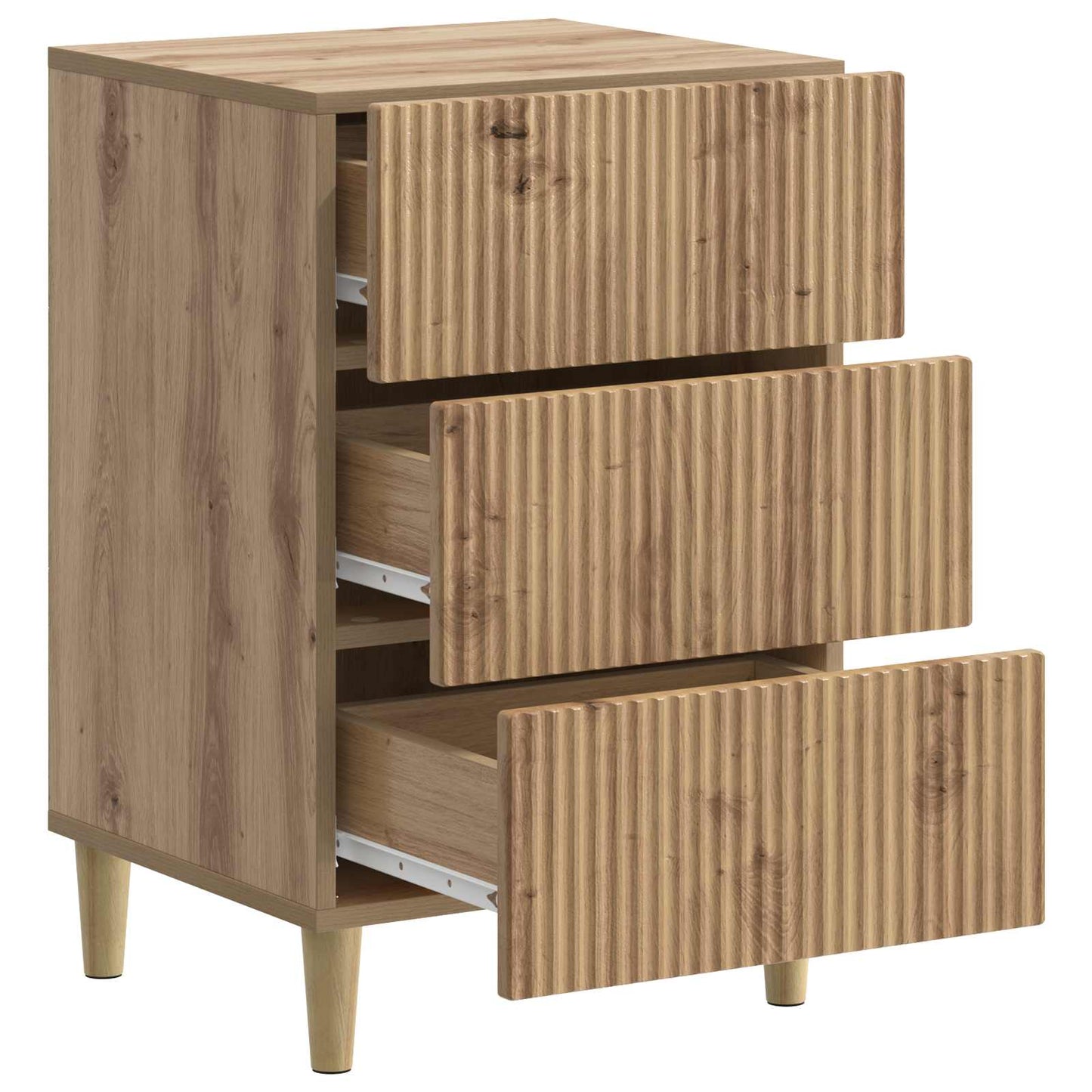 Nattbordskap Artisan eik 43 x 41 x 66,5 cm Konstruert tre