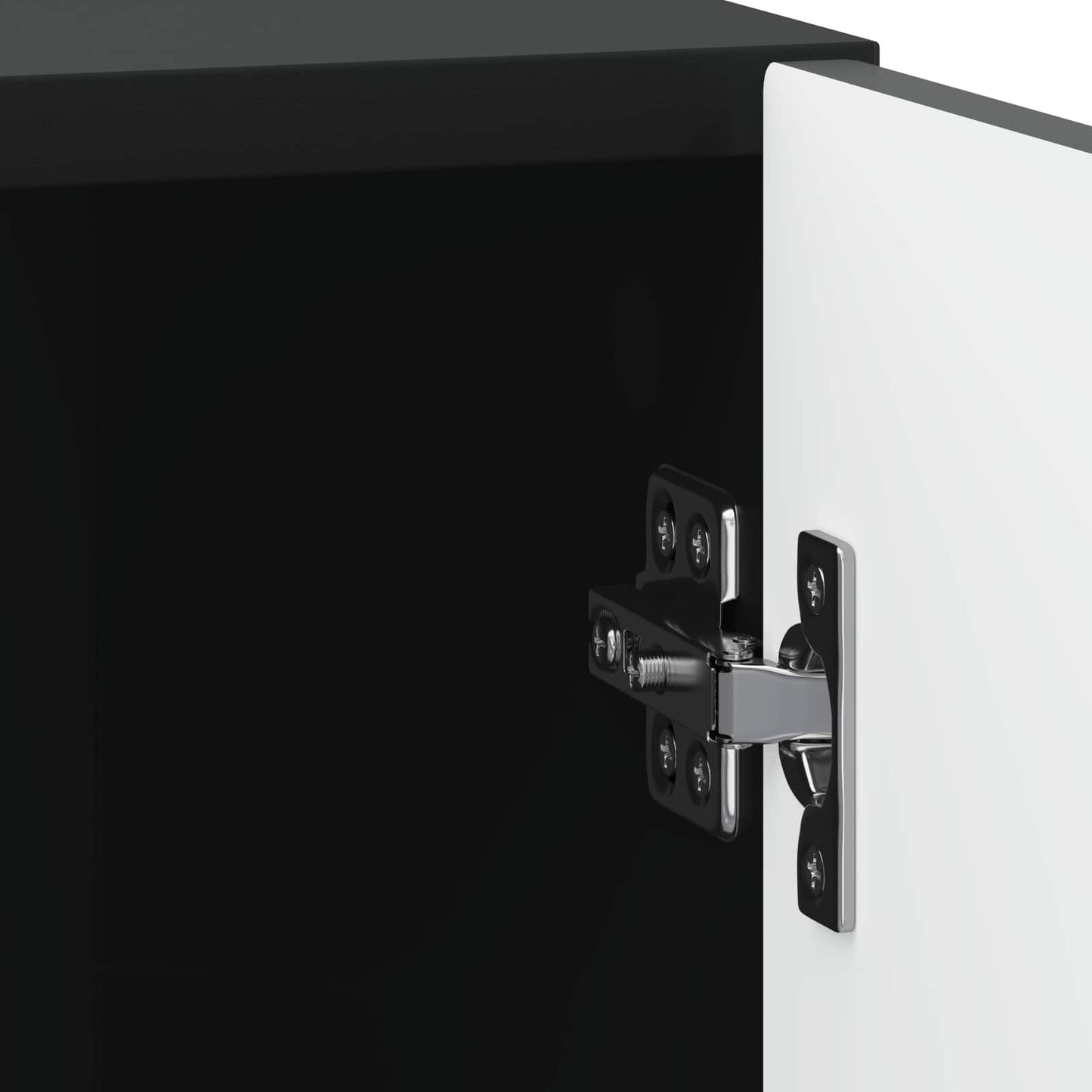 Nattbordskap Svart 43 x 34,5 x 50 cm Konstruert tre