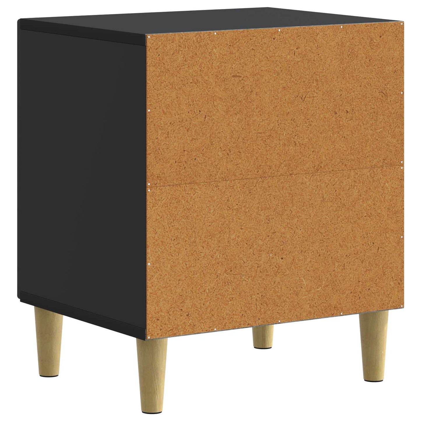Nattbordskap Svart 43 x 34,5 x 50 cm Konstruert tre